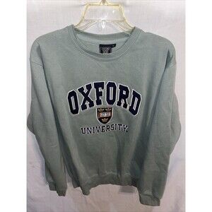 Oxford University Spell Out Women’s Casual Shirt Size XL Gray Sweatshirt Outdoor